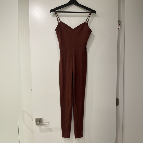 Reformation Brown jumpsuit with adjustable strap - Picture 1 of 3